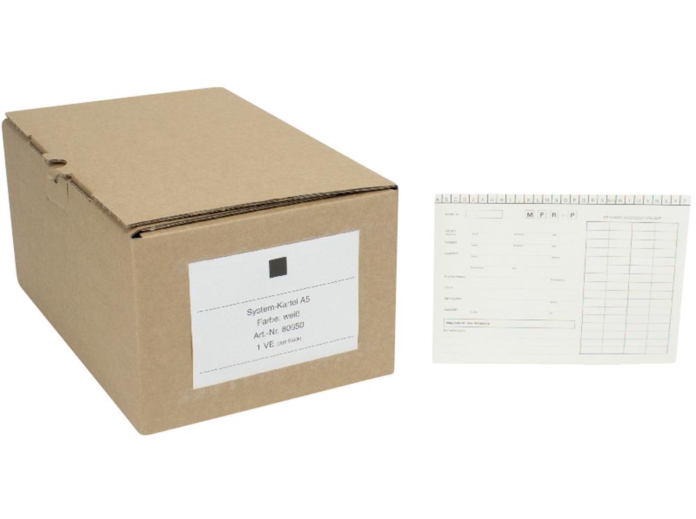 Fiches A5-blanches 025 200pcs