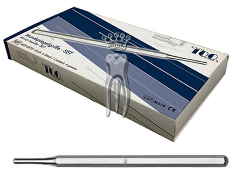 Manche de mirroir creux inox 6 pack