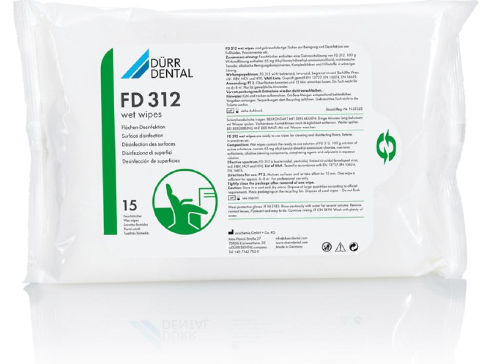 FD 312 Wet Wipes lingettes humides. 15pc