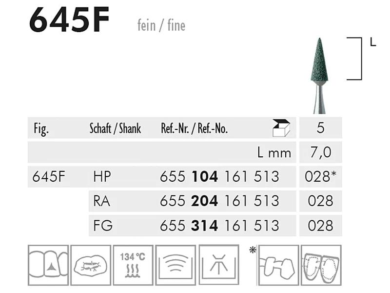 645 F abrasif (green, fine)