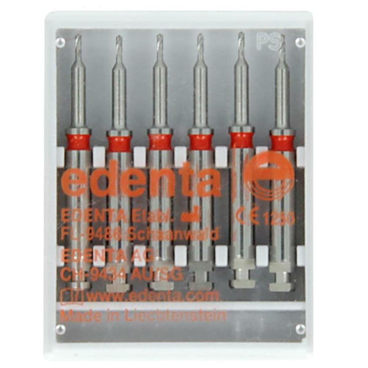 Edenta Tenons rétentifs 2003 foret INOX (rouge)