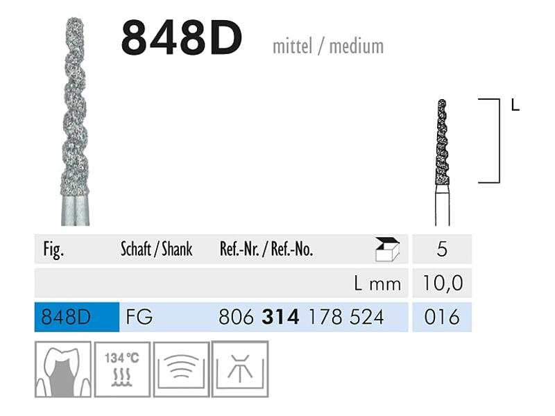 848 D FG 016 instrument diamanté CE