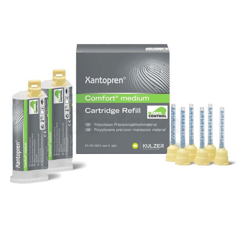 Xantopren Comfort Light : Silicone de condensation (2 x 50 ml)