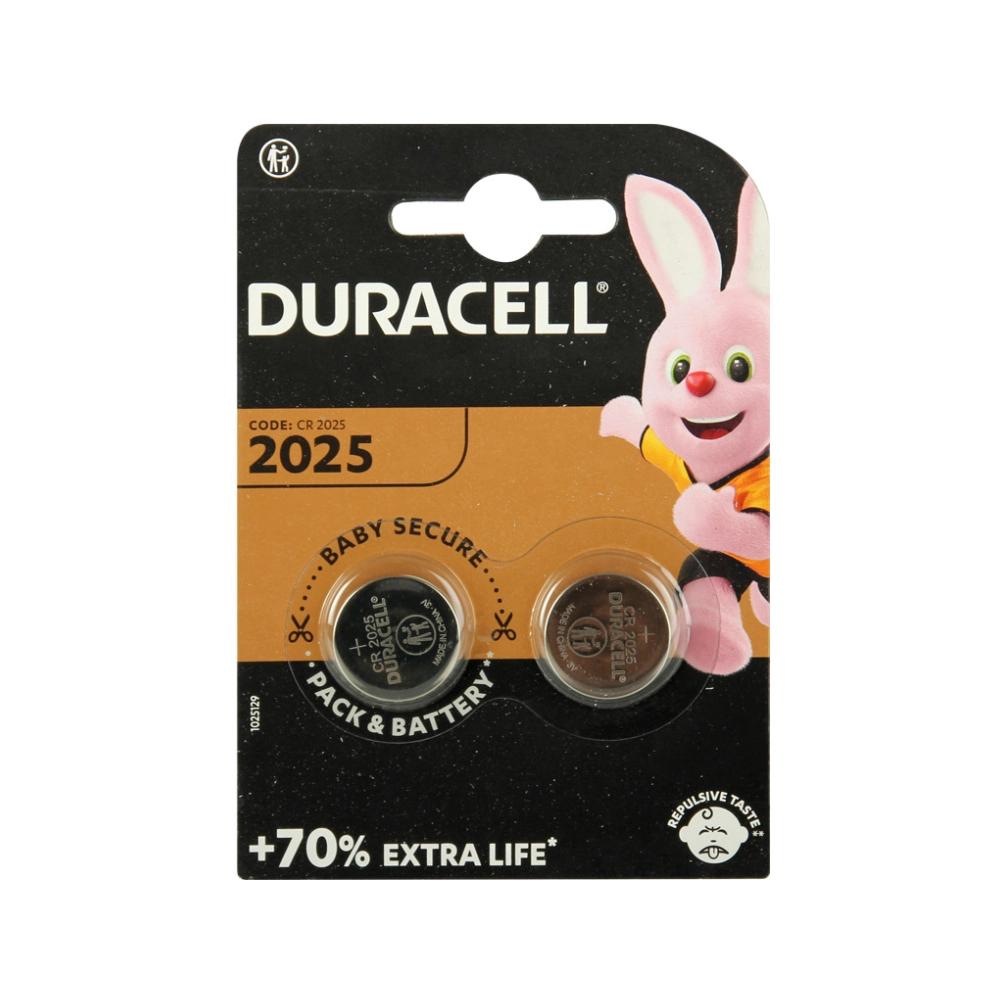 Duracell Lithium pile bouton CR2025 2 pcs