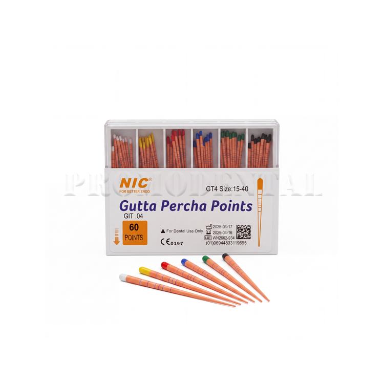 Guttapercha punten - Taper .04 - Assortiment