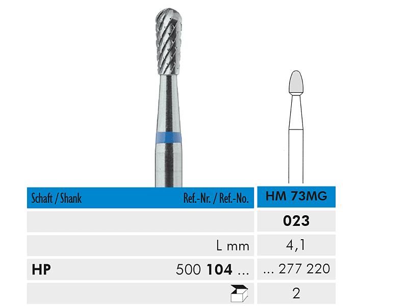 HM 73 MG HP 023 fraise en carbure de tungstene