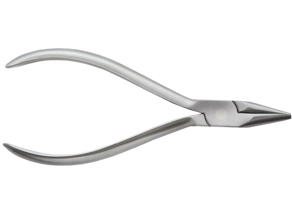 Hollow eyelet-forming plier