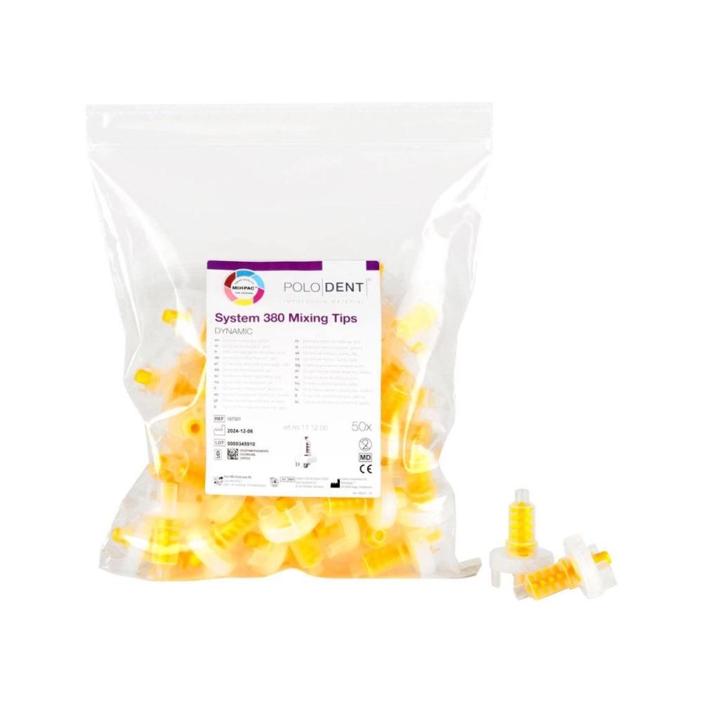 PoloDent System 380 Mixing Tips geel 50 stuks