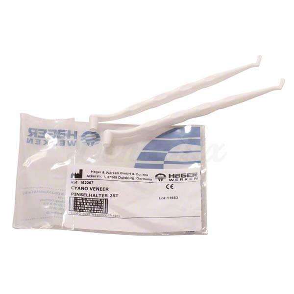 Cyano Veneer Brush Holder Brush+1Spatule 2 Pc
