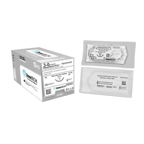 Hechtingen PTFE 3/0 Reverse Cut 3/8 19 mm 75 cm (12)