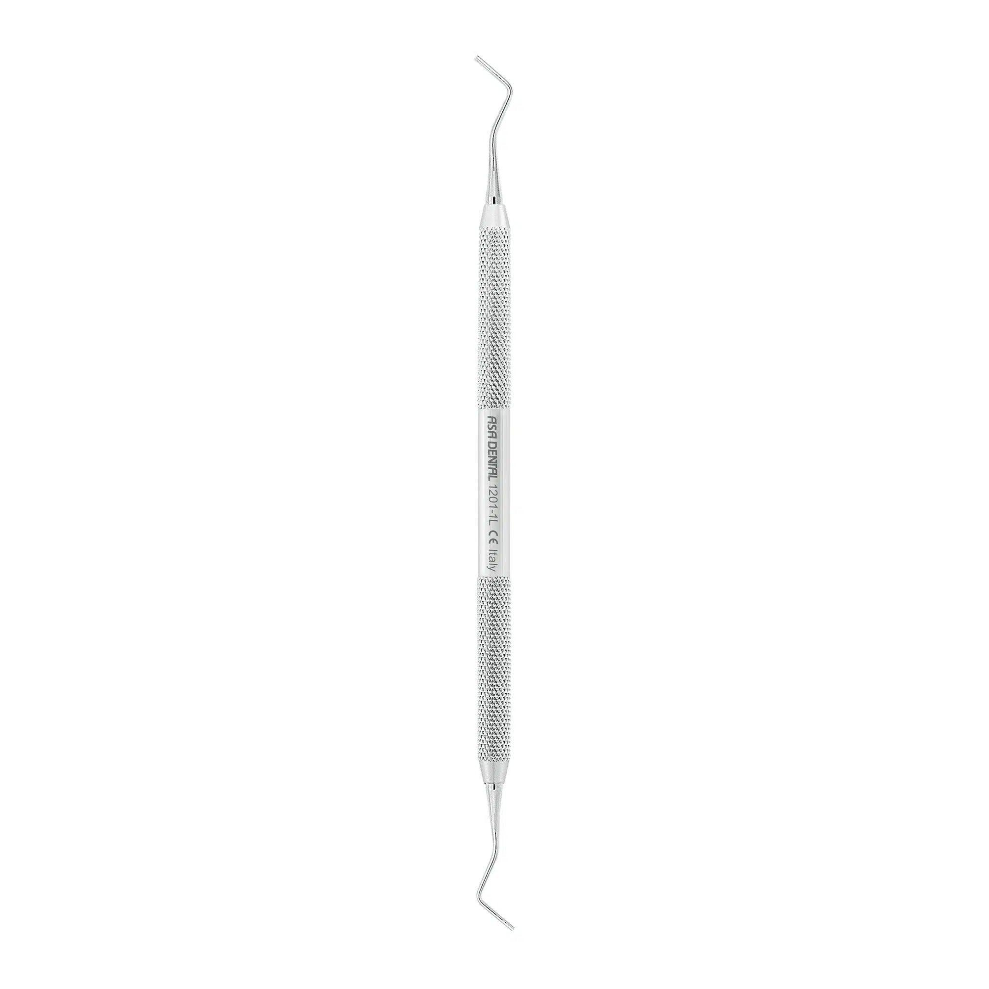 Fouloir à amalgame Asa Dental #1L non strié (1 mm - 1,2 mm)