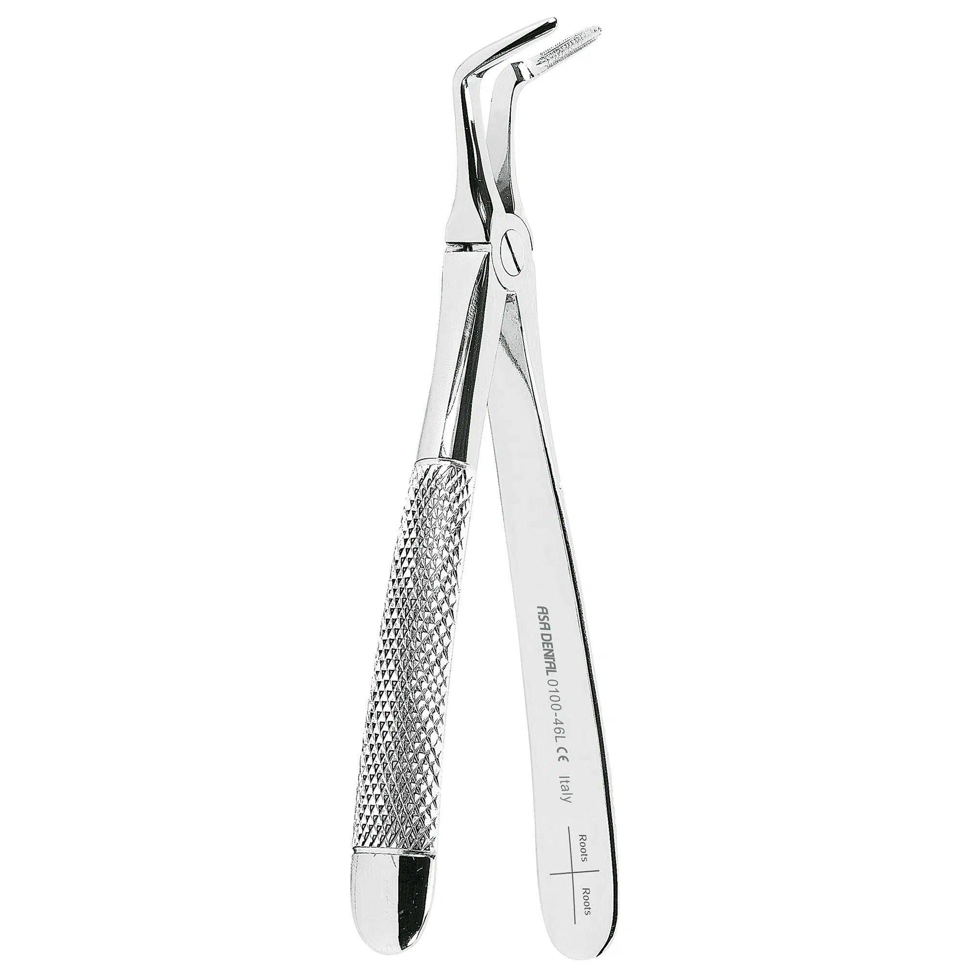 Asa Dental Extractietang #46L Gekartelde punt (18 cm)