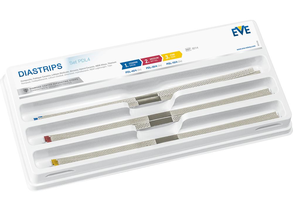 DIASTRIPS, set PDL4 - 4 mm (grossier, moyen, fin)