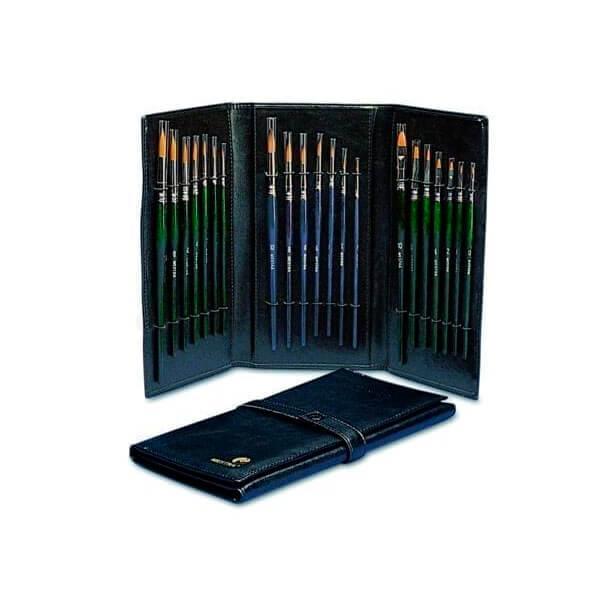 Jeu de pinceaux en bois (21 pièces)