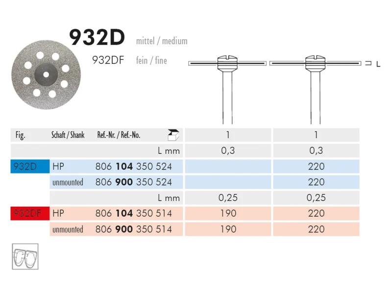 932 D diamantschijf