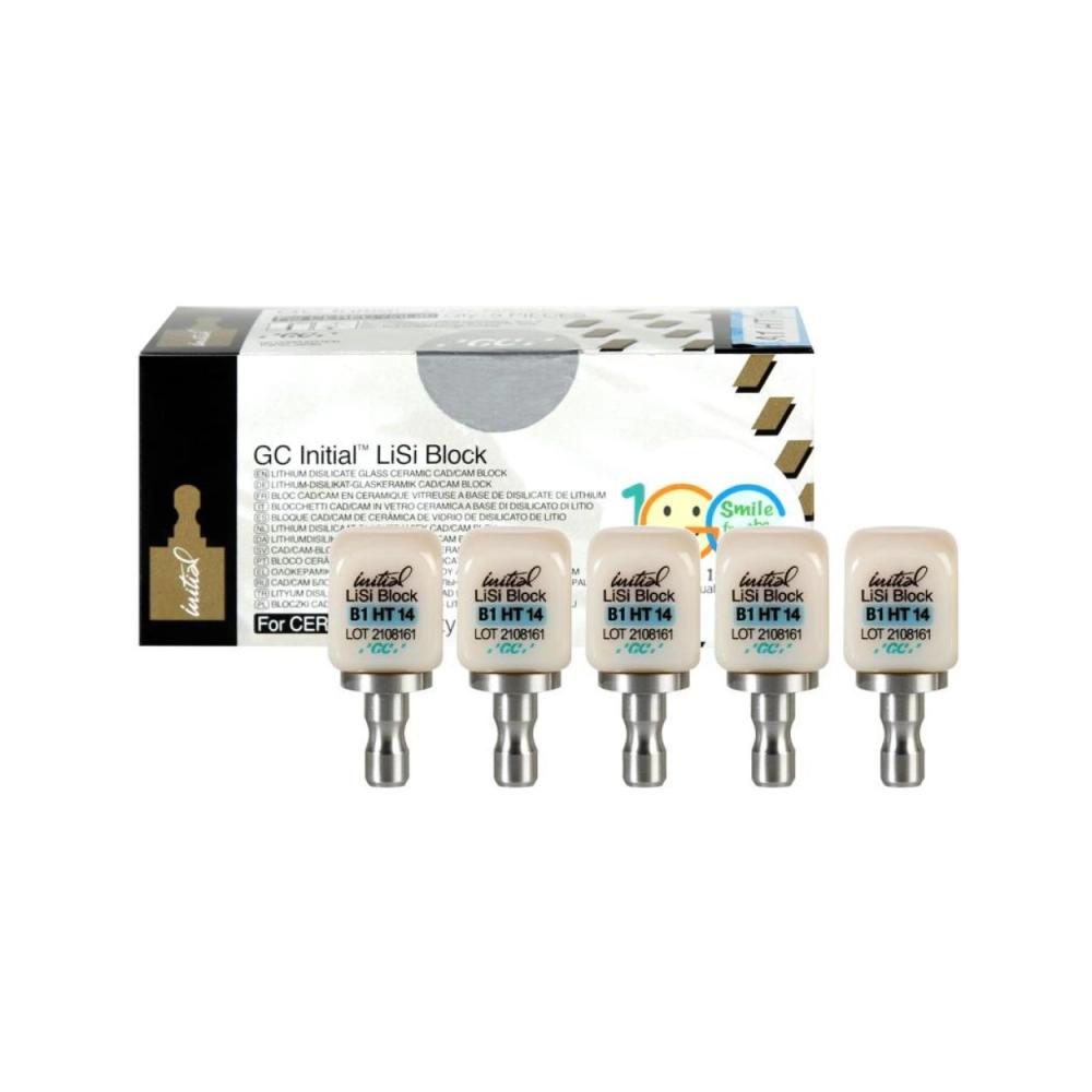 GC Initial LiSi Block CEREC size 14 B1 HT 5 pcs