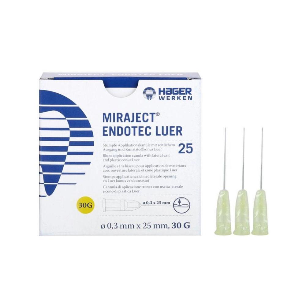 Miraject Endotec Luer 30G 0,3x25mm jaune
