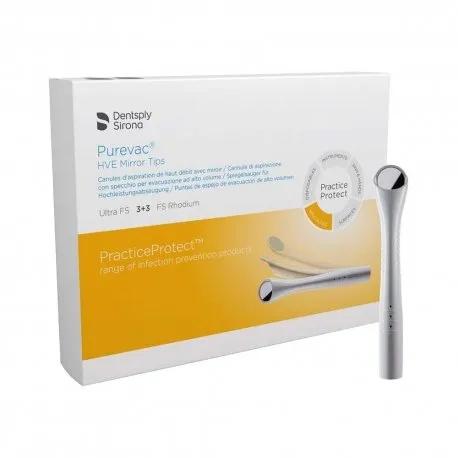 Purevac® HVE Mirror Tips 6 FS Rhodium