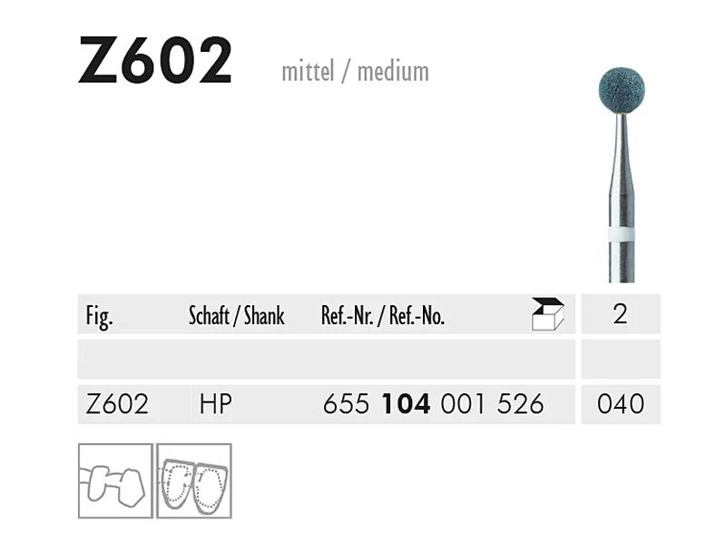 Z 602 HP pointe à polir pour oxyde de zirconium