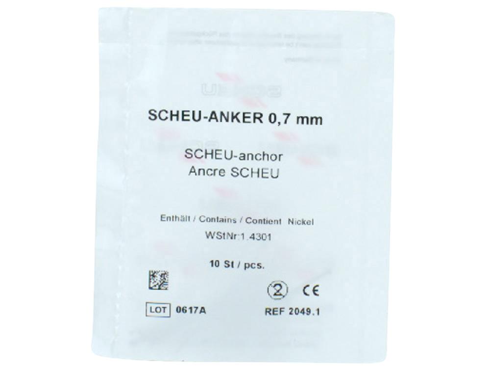 Ancrage Scheu 0,7mm 10pc