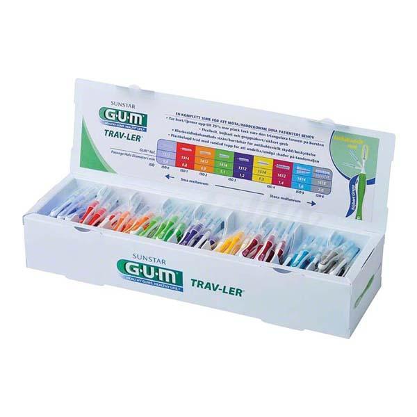 Gum Trav-ler : Boîte de brosses interdentaires ISO 0 - 6 (9 x 20 pcs)