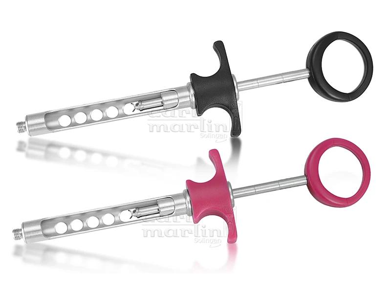 Spuitje steel inox handle plast BLACK 200 NEW