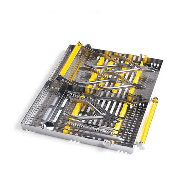 Dubbele orthodontische IMS-cassette voor 20 instrumenten (152 x 246 x 38 mm)