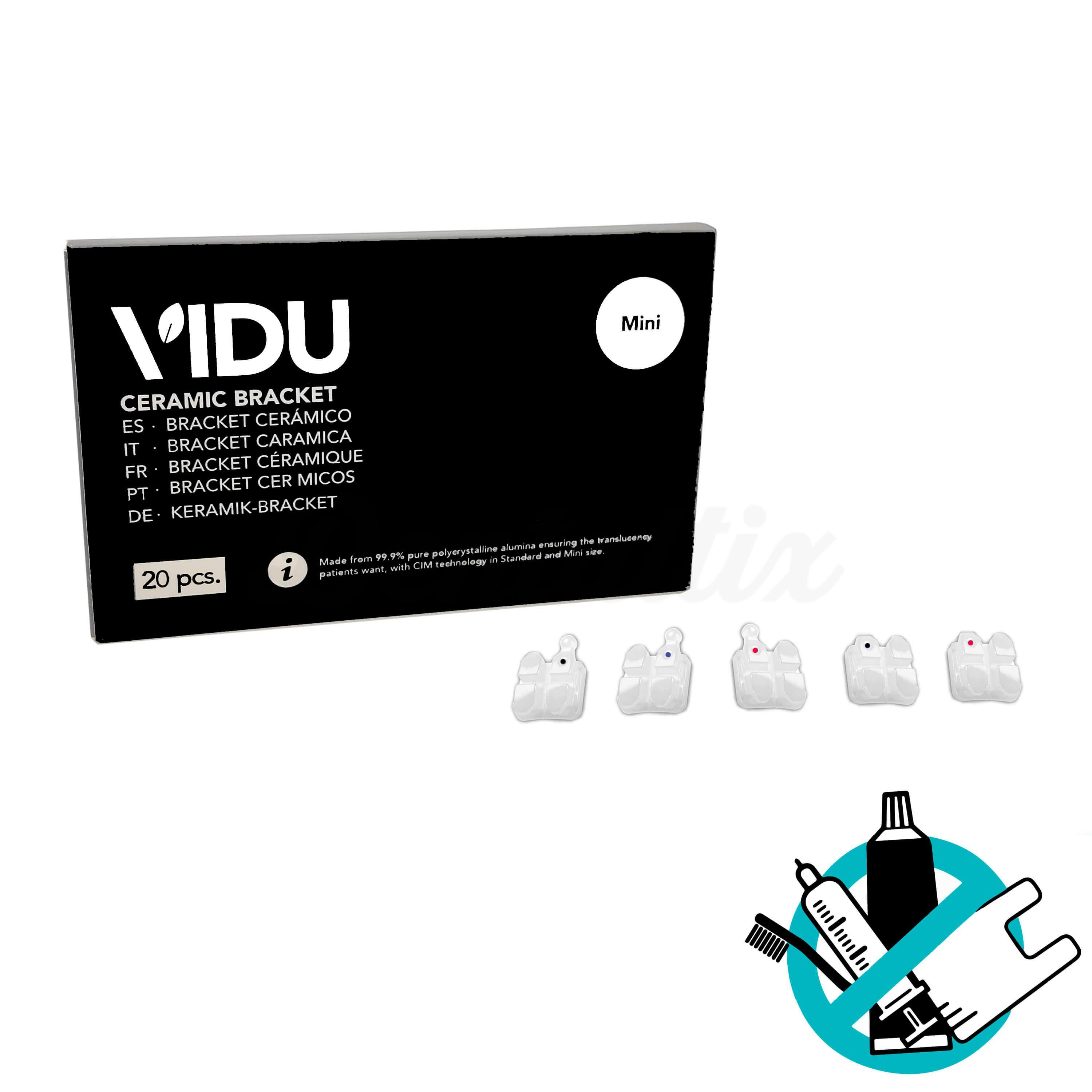 Kit de brackets céramiques Mini MBT 0.022” (20 pcs)