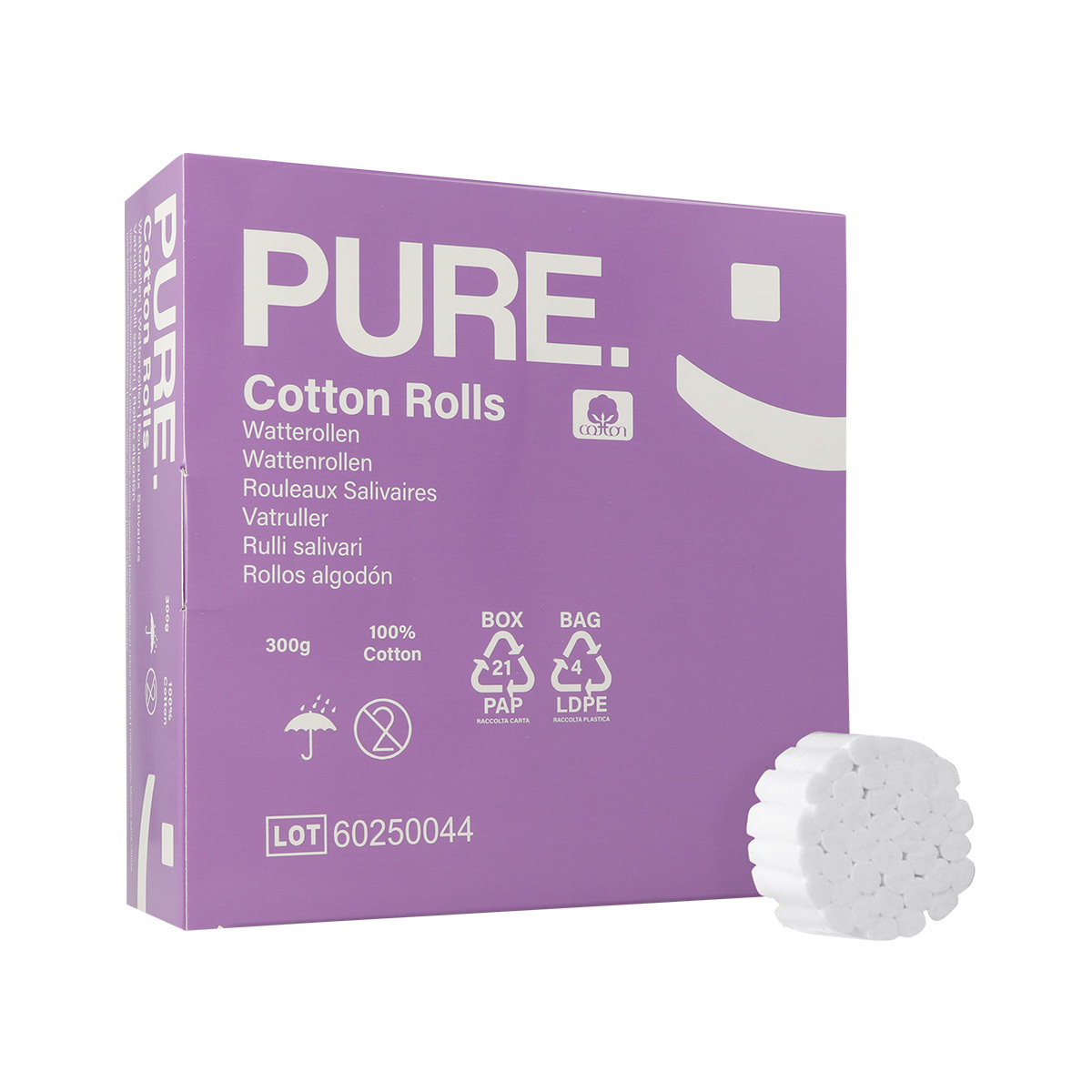 PURE Rouleaux Salivaires de coton - no. 1