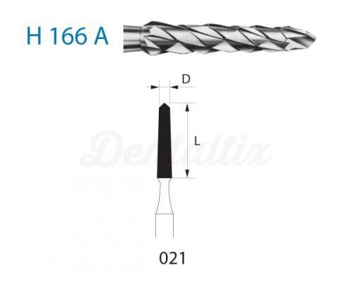 Fraise conique pointue H166A en tungstène pour PM