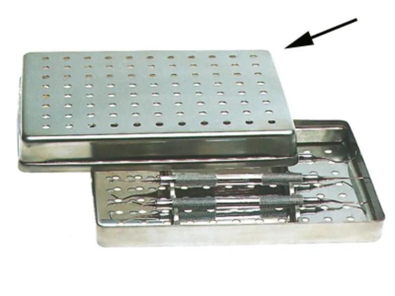 Perforés Acier inoxydable Couvercle (Format18 x14 x 2,5 cm)