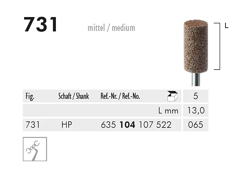 731 HP pointe à polir (brown, soft)