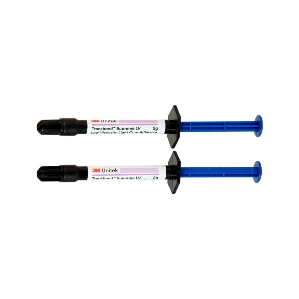 3M Unitek Transbond Supreme LV Adhesive seringue Kit inclus 20 embouts 2x 2 g