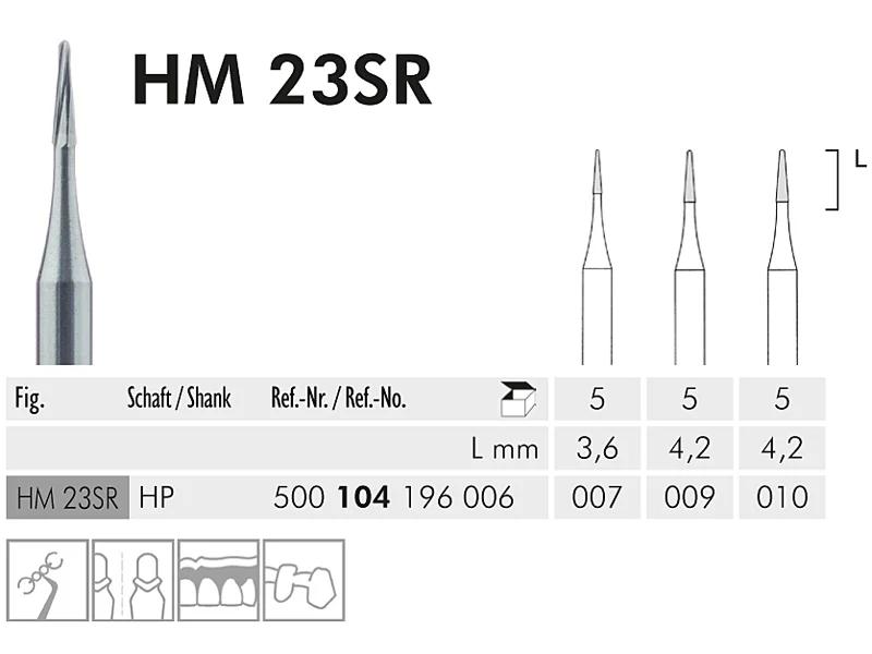 HM 23 SR fraise en carbure de tungstène