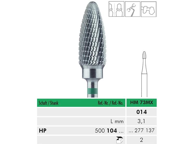HM 73 MX HP 014 fraise en carbure de tungstène