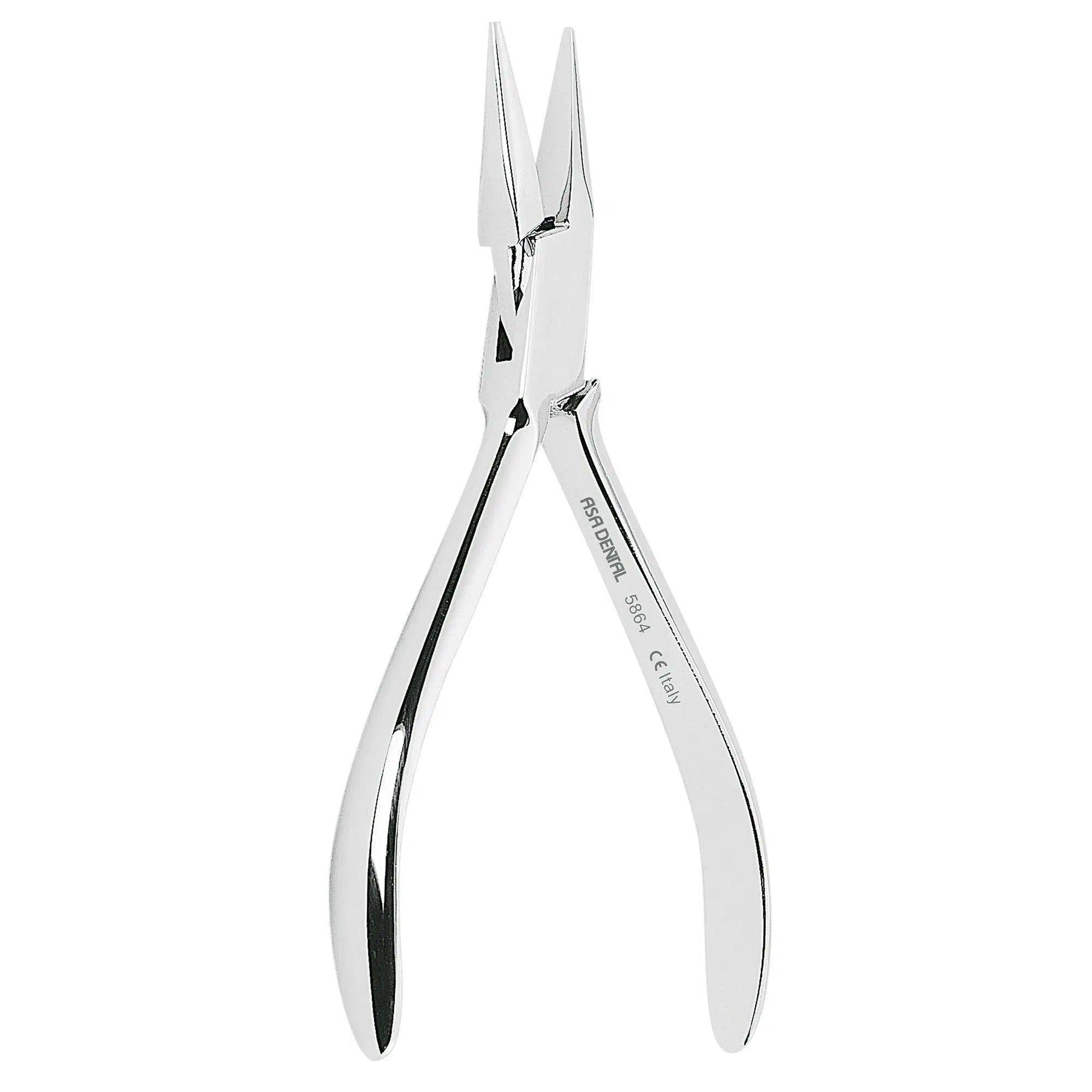 Asa Dental Draadbuigtang / Krampontang Plat en Glad (< 0,9 mm)