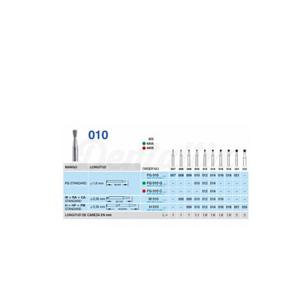 Diamantboor 835 cilindrisch plat RA