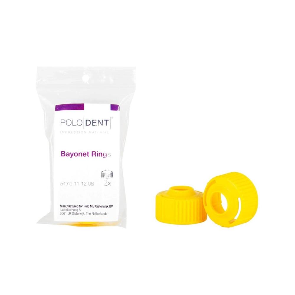 PoloDent System 380 Bayonet Rings jaune 2 pcs