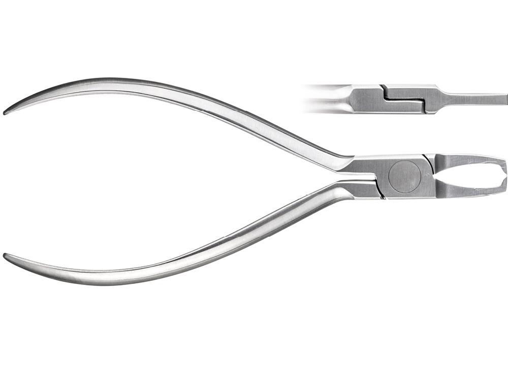 Bracket removing plier, straight