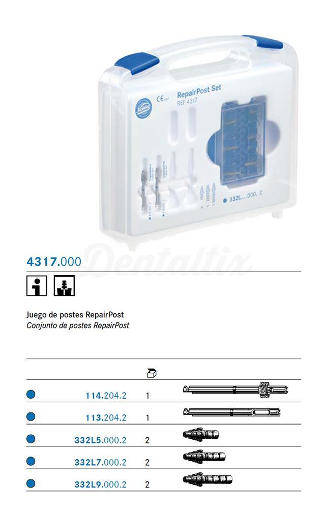 RepairPost : Kit de tenons dentaires