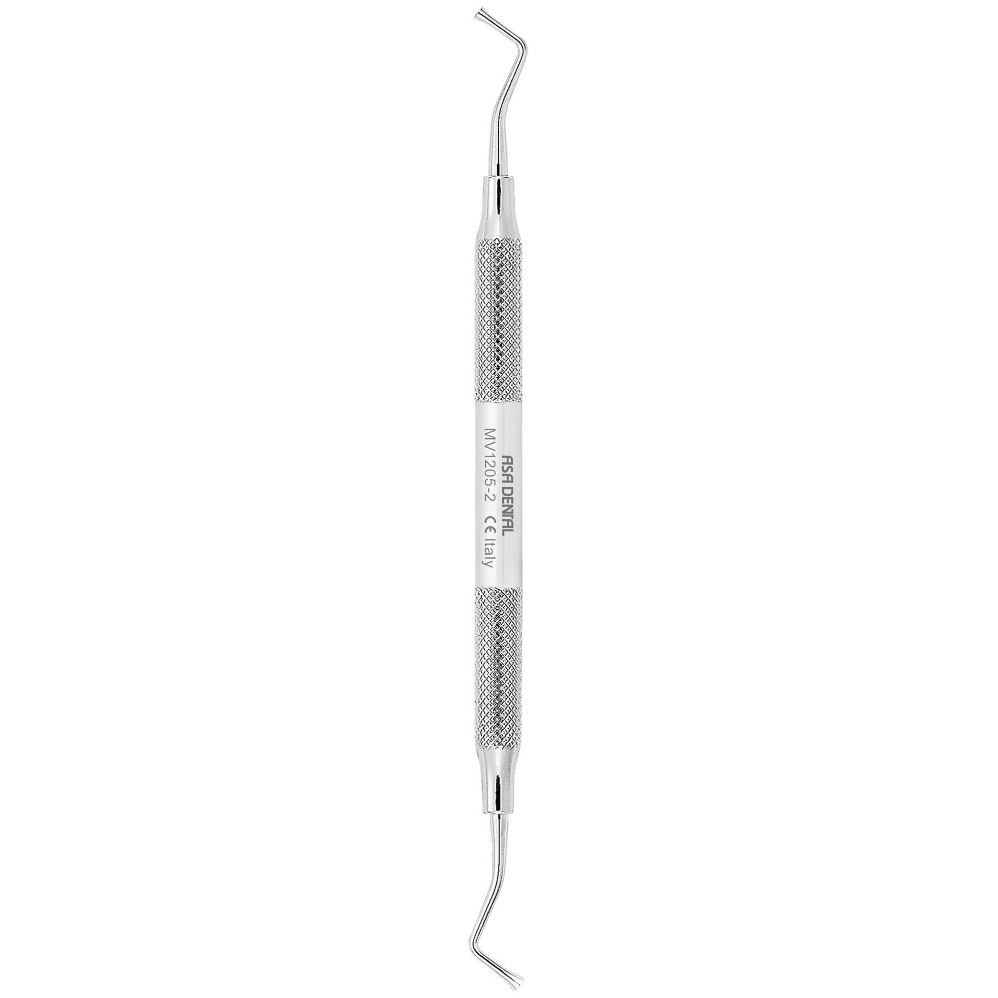 Fouloir à amalgame Asa Dental MV #2 Ward strié (2,4 mm - 2,8 mm)