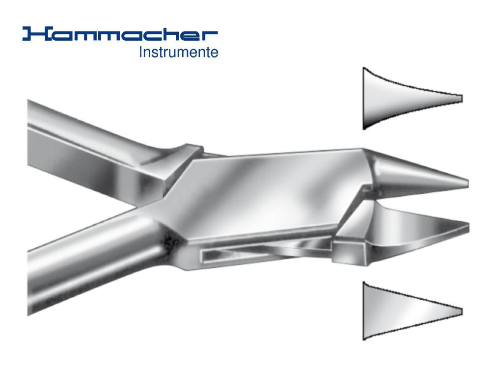 Wire and arch-bending plier Angle / Bird Beak (Hammacher)