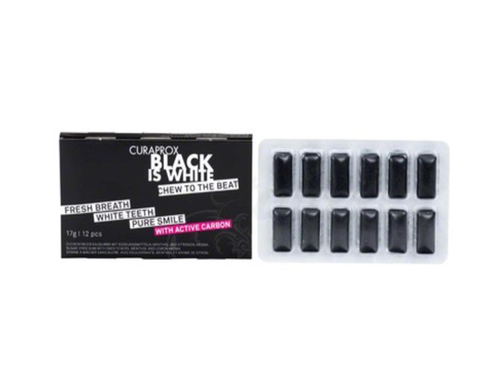 Curaprox Black is White : Chewing-Gum (12 unités)