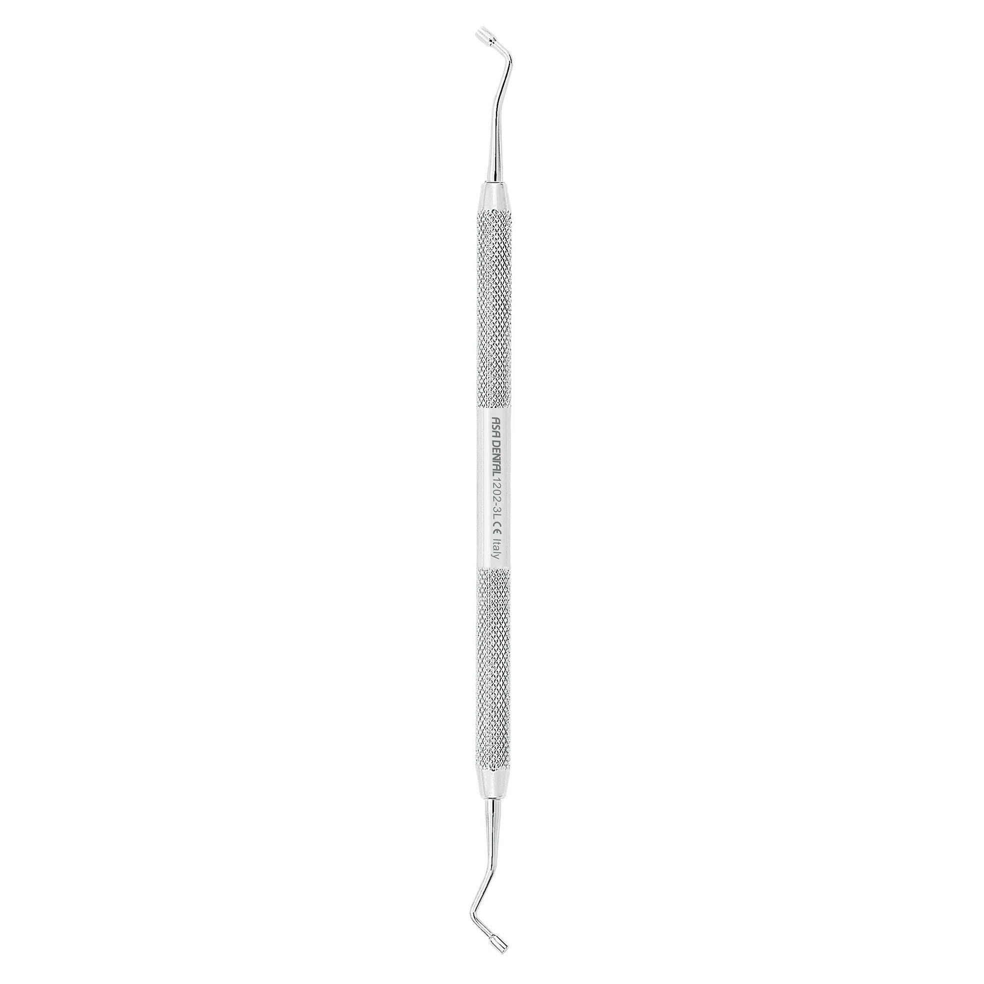Fouloir à amalgame Asa Dental #3L lisse (2,3 mm - 2,6 mm)