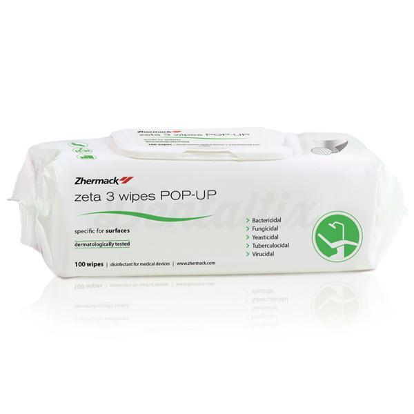 Zeta 3 Wipes Pop Up gebruiksklare desinfecterende doekjes (100 st.)