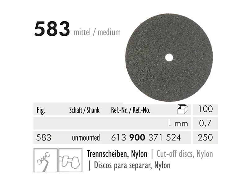 583 250 0,7 mm abrasif en céramique