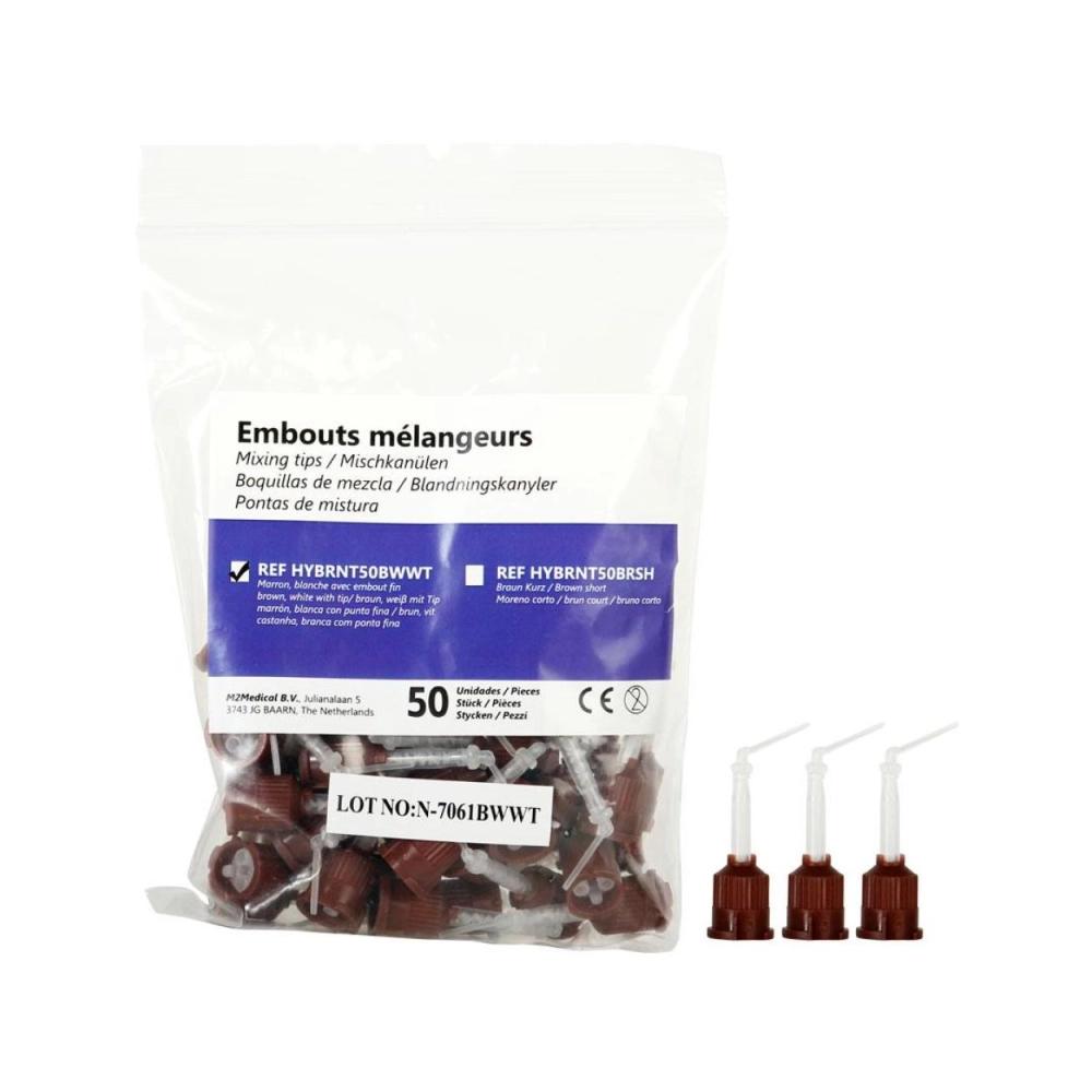 M2M Embouts de mélange brun + embouts endo 2x 50 pcs