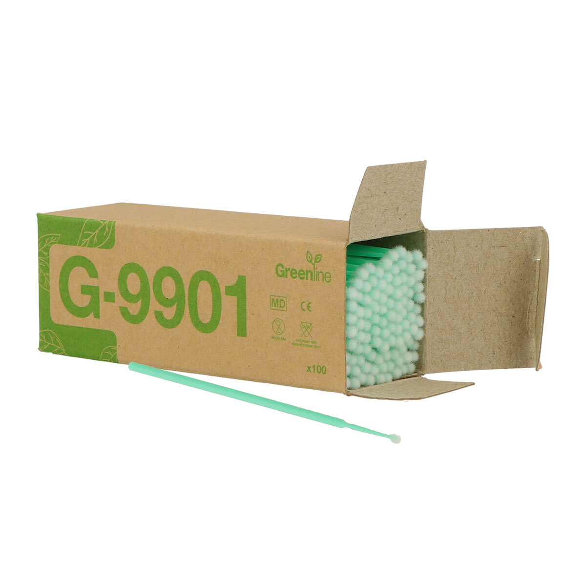 Greenline micro applicatie borstels - regular (lightgroen)