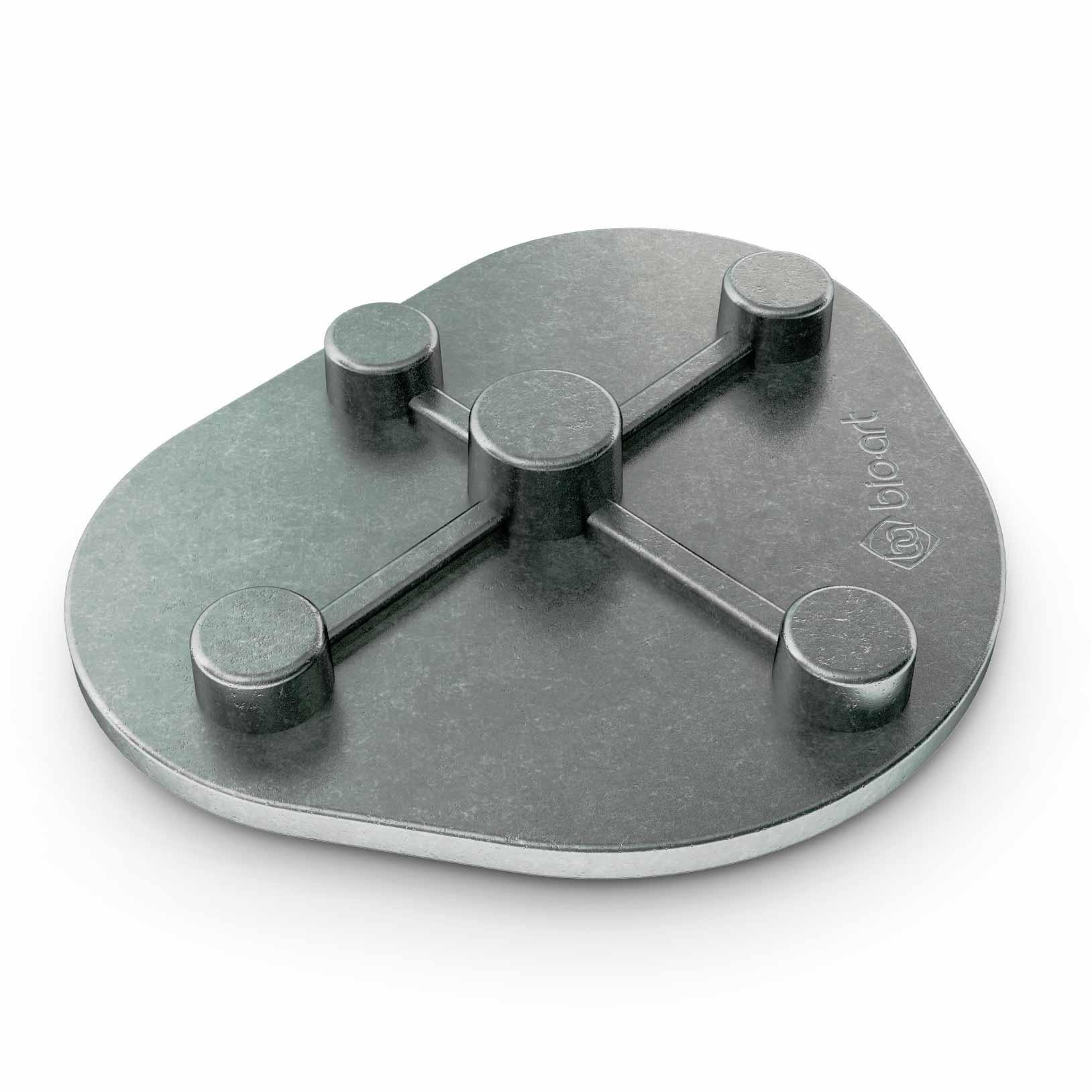 Plaque métallique de fixation par vis (10 pcs)