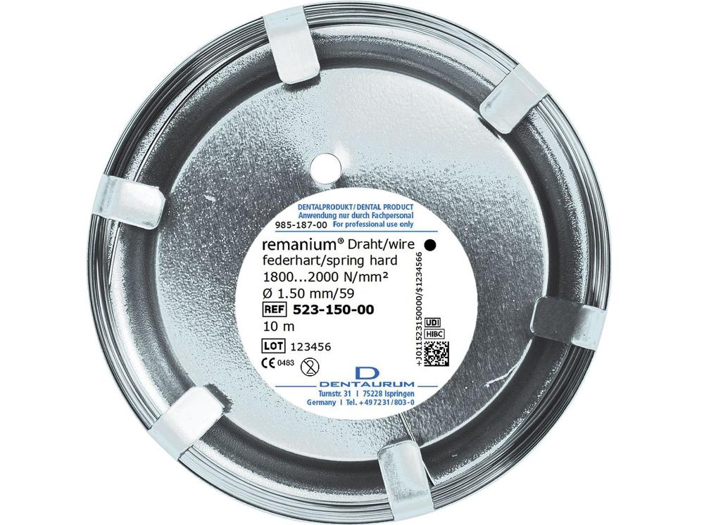 remanium® laboratoriumrol, rond 1,50 mm / 59, spring-hard